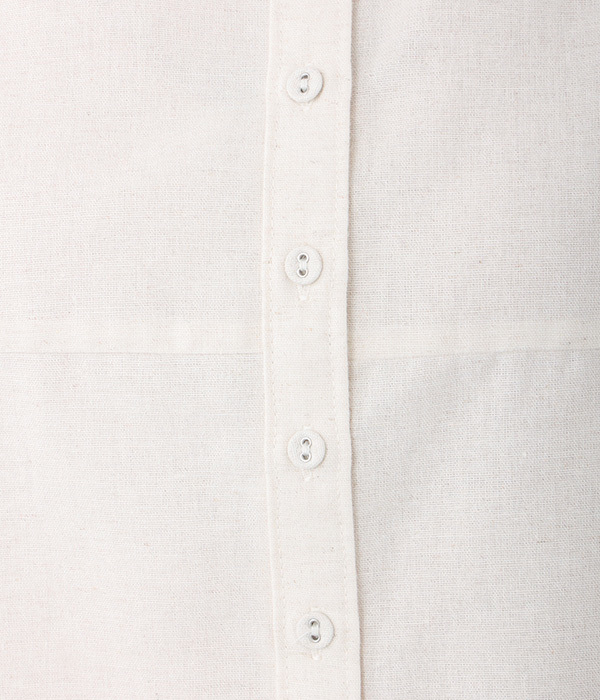 ダンガリー 襟フリルコクーンシャツ(A・オフホワイト)