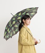晴雨兼用長傘 ミモザ(A・ブラック)