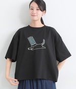 箱で遊ぶCAT Tシャツ(B・ブラック)