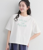 プリントTシャツ　BREAD　AND　BUTTER(D・オフホワイト×グリーン)