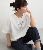 プリント　Tシャツ　”MEW　MEW”(D・オフホワイト)