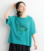 マンボウ刺繍Tシャツ(B・グリーン)