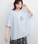 16OE天竺刺繍Tシャツ(B・サックス)