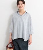 コットンリネンチュニック(D・ネイビー)【再入荷】｜amitie