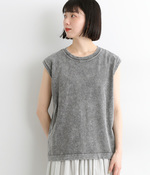 コットンスリーブレスTシャツ(C・チャコール)