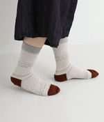 BUMPY NORDIC SOCKS(B・アイボリー)