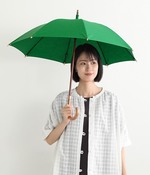 parasol　晴雨兼用　check　長傘(B・グリーン)