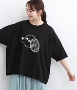 手描きinuinuTシャツ(B・ブラック)