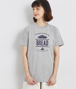 コットン天竺 プリントTシャツ BREAD(C・杢グレー×ネイビー)