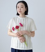 布帛切替タックTシャツ(A・オフホワイト)