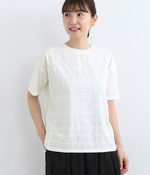フロントフハク刺繍Tシャツ(A・オフホワイト)