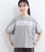 パッチワークワイドTシャツ(A・グレー)