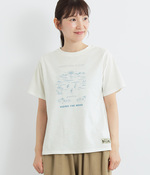 夏のアクティビィティプリントTシャツ(B・オフホワイト)