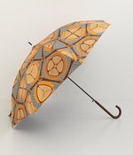 アフリカンプリント　晴雨兼用傘(A・グレー)
