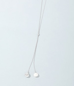 slide freshwater peal X字ネックレス(B・シルバー)